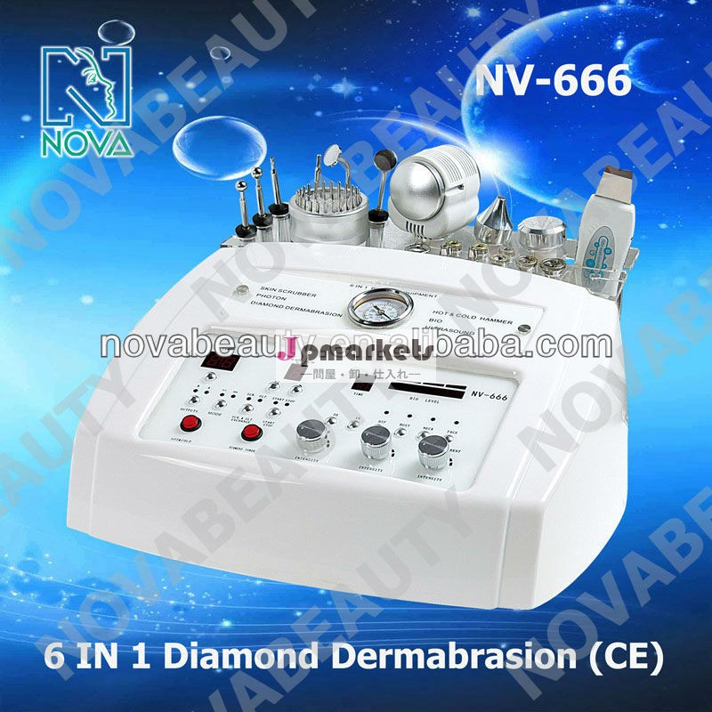 NV-666の生物改装の&ultrasonic&diamondのdermabrsion&skinscrubberbeautyequipment (1)鉱泉ansの大広間、セリウムの承認のための適したの6問屋・仕入れ・卸・卸売り