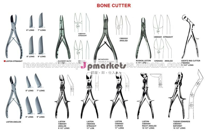 すべてのタイプのマスタードオイルブランドステンレス鋼の骨の骨のカッターカッター/ステンレス鋼骨rongeurs問屋・仕入れ・卸・卸売り