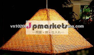 ピラミッド装飾的な竹のランプシェード問屋・仕入れ・卸・卸売り