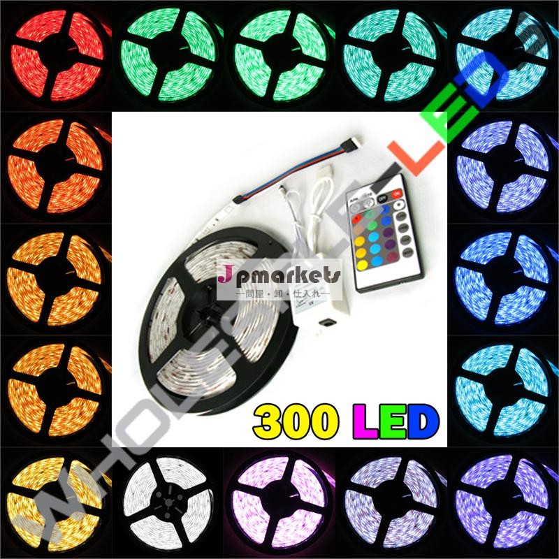5050色変更ledストリップライトrgb高輝度１６フィートリール300個のled問屋・仕入れ・卸・卸売り