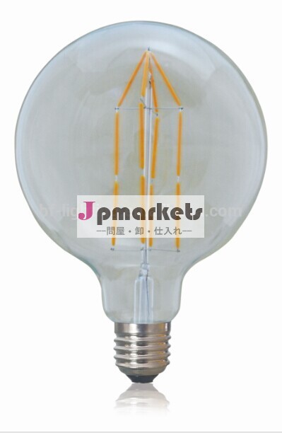 高品質g125地球儀ledライト電球エジソンe27/e27/b22110v-130vランプの電球5w/6w/12wを導いたリード問屋・仕入れ・卸・卸売り