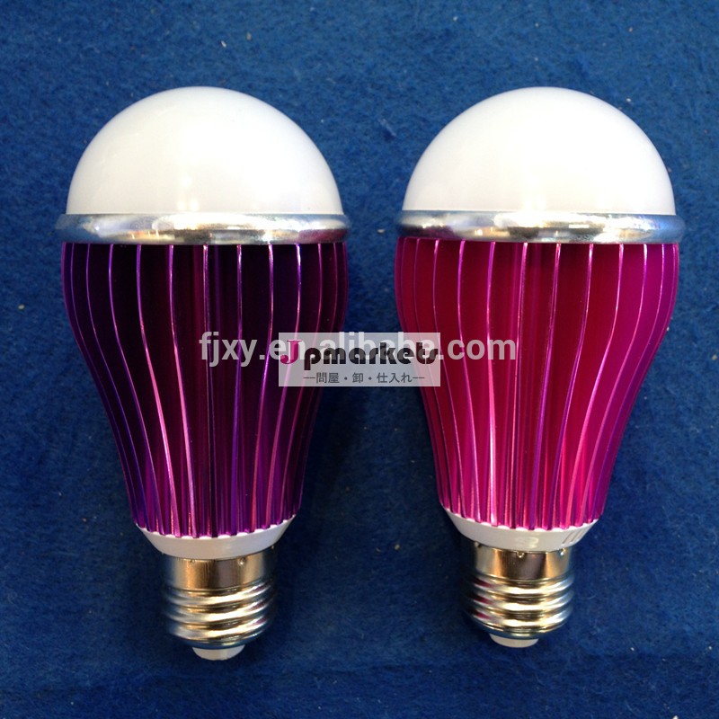 工場価格の高品質5w/7w/9wカラフルなアルミニウムベース照明の電球を導いた、 led照明e27/b22/e14問屋・仕入れ・卸・卸売り