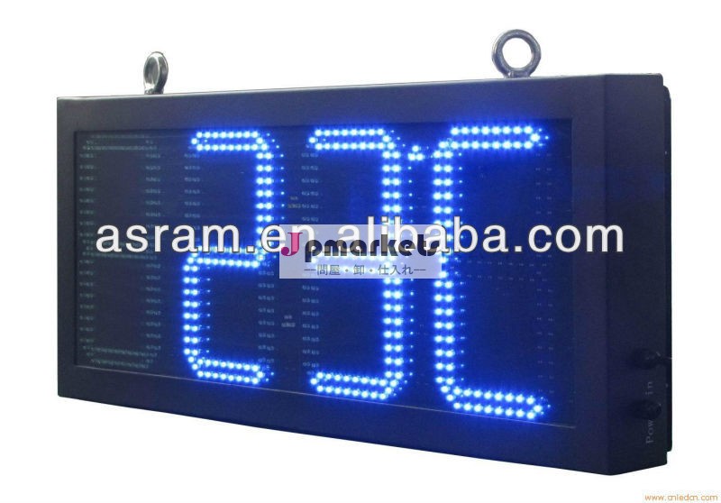 屋外の防水24インチ10" インチ88:8c/f赤時の温度の屋外ledサイン、 時間温度表示を導いた問屋・仕入れ・卸・卸売り