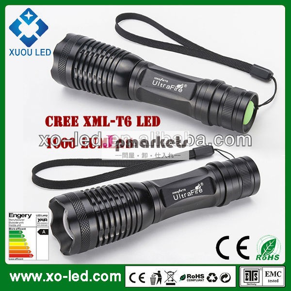 Xm-lt6千ルーメンled懐中電灯充電式led懐中電灯問屋・仕入れ・卸・卸売り