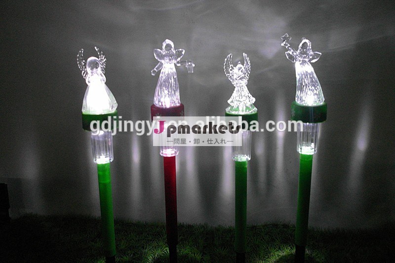プラスチック製のアクリル天使ledガーデンライトタイマー付き6hクリスマスの装飾屋外問屋・仕入れ・卸・卸売り
