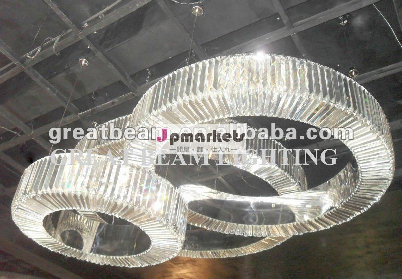 ファンシー装飾的な近代的なb1347b円透明な水晶のペンダントランプ問屋・仕入れ・卸・卸売り
