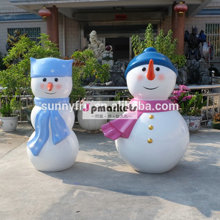 グラスファイバー公園の装飾用マスコット雪だるまの恋人問屋・仕入れ・卸・卸売り