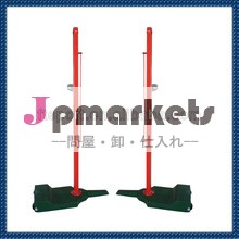 新しいデザイン重いベース車輪付きポータブルバドミントンポスト( 実際の写真)問屋・仕入れ・卸・卸売り