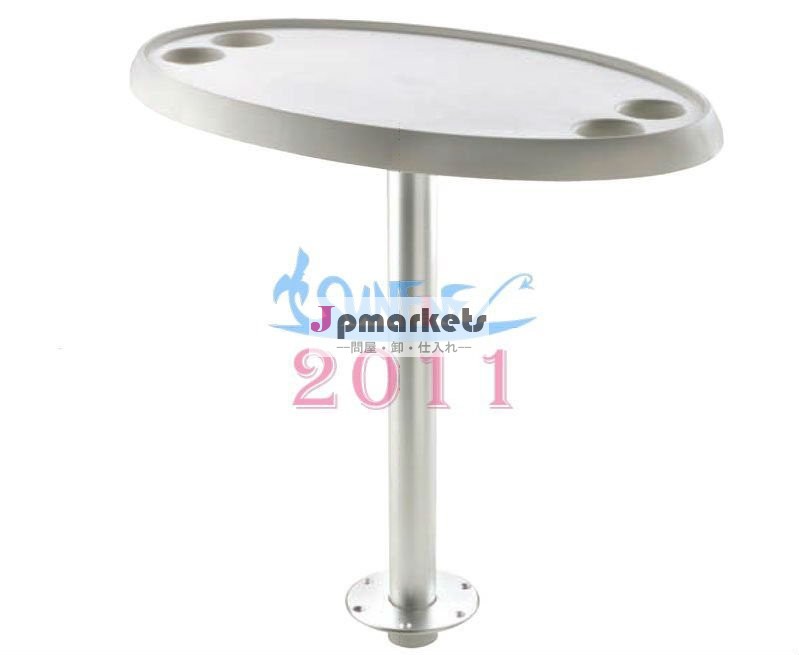 分解した楕円形のテーブルテーブル付き台座とベースプレート固定径68センチメートル高さ。 45*76cm問屋・仕入れ・卸・卸売り