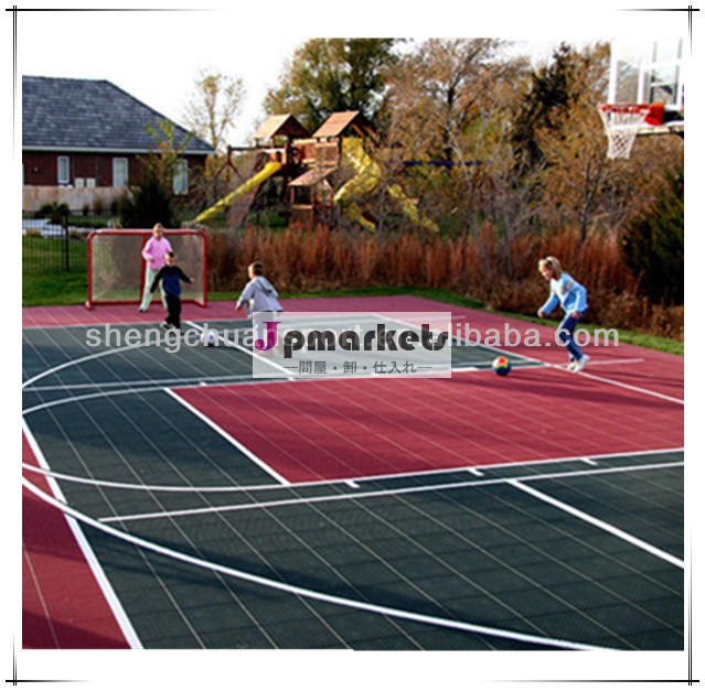 使用されるバスケットボールの販売のための販売のための床の、 最高の価格多機能アウトドアスポーツコートの床問屋・仕入れ・卸・卸売り