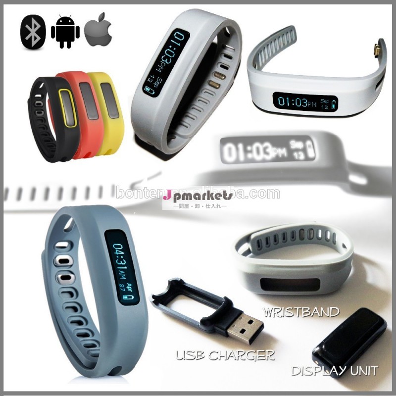 調整可能なシリコーンのリストバンド活動トラッカーbluetoothのブレスレットの腕時計問屋・仕入れ・卸・卸売り