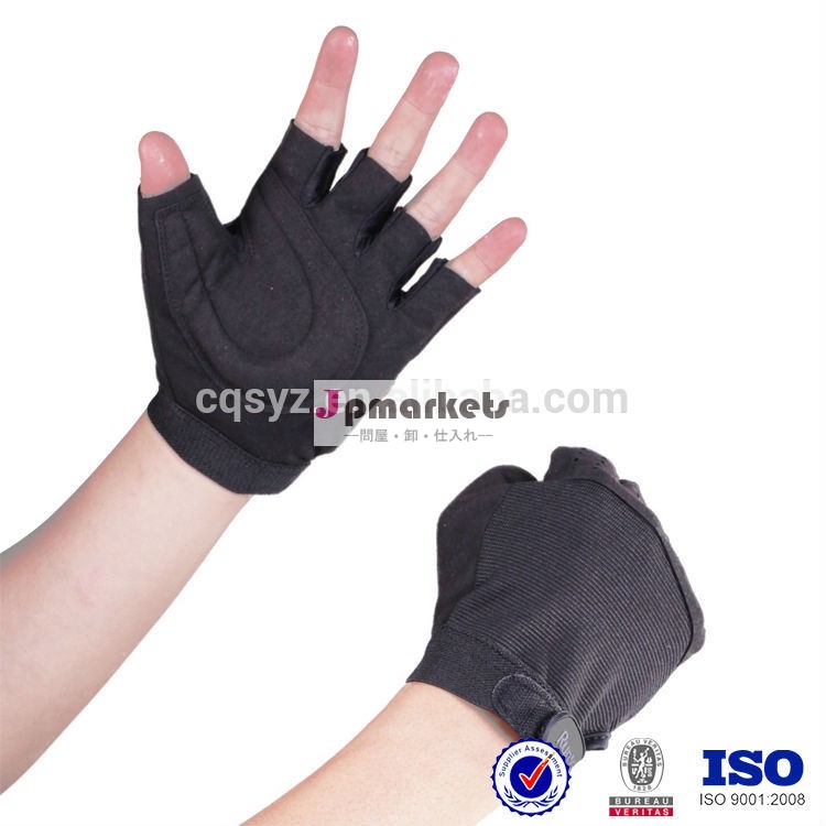 レザー指なし革手袋マイクロファイバーメッシュ開口部の設計中国ネオプレンカスタムジムの手袋問屋・仕入れ・卸・卸売り