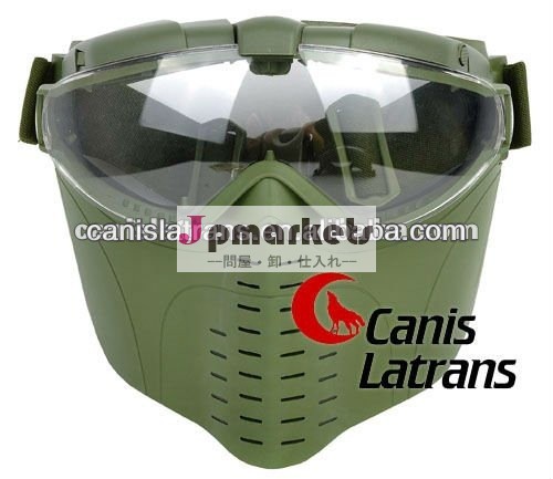 軍隊・スポーツ戦術的な/ペイントボール安全性プラスチックファン付きcl9-0010フルフェイスマスク問屋・仕入れ・卸・卸売り