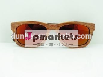 木製のサングラスに金色のフィルムコーティングレンズ問屋・仕入れ・卸・卸売り
