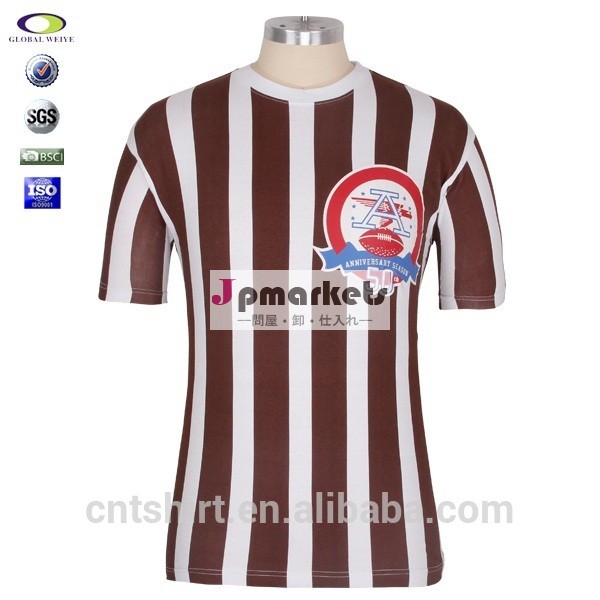 注文の古典的な縞のフットボールのワイシャツ2012/2013問屋・仕入れ・卸・卸売り