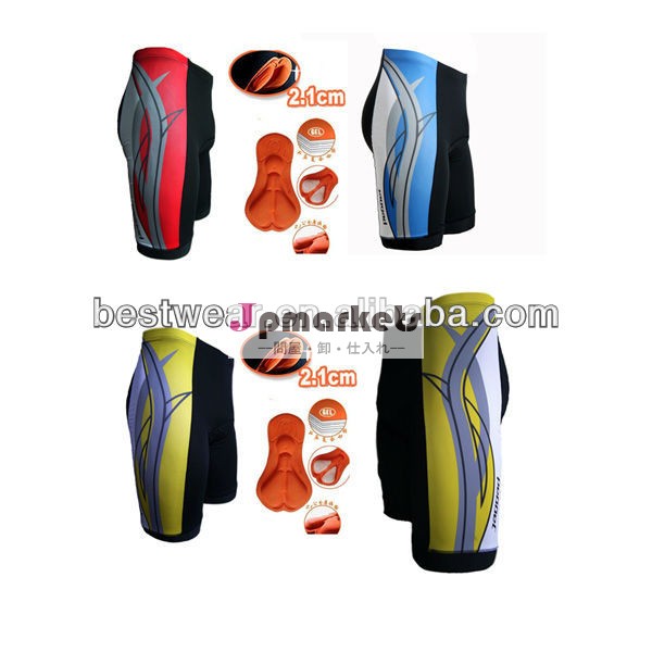 Jaggad黒/red男女兼用シリコンパッド入りクールマックスレーサーパンツ昇華プリントサイクリングショーツ問屋・仕入れ・卸・卸売り