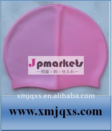 無毒なシリコーンが付いているピンクの安い水泳帽問屋・仕入れ・卸・卸売り