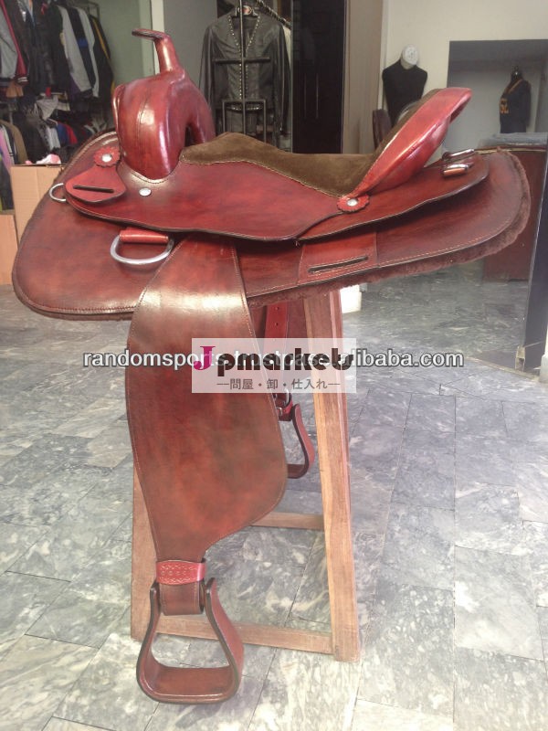 本物の革で作られた馬の鞍2014-15牛革ウェストンは馬を作ったカスタムサドルの馬の鞍問屋・仕入れ・卸・卸売り