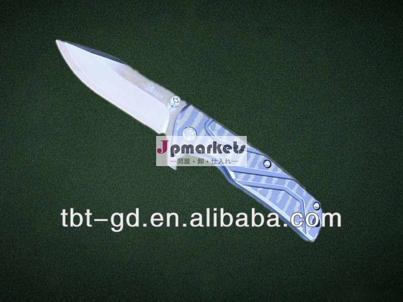 グレバンナイフkizerki302b1vg-10titanium+g10フォールディングナイフダマスカスブレードハンドル問屋・仕入れ・卸・卸売り