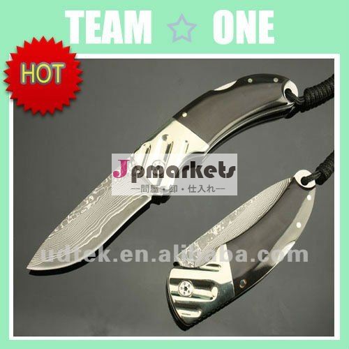 OEMダマスカスの鋼鉄差し迫った折るナイフのコレクションのナイフの宝物ナイフのギフトのナイフUDTEK00536問屋・仕入れ・卸・卸売り