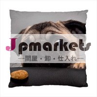 工場直接カスタム昇華熱伝達の印刷の犬デザインはファッションかわいいパグ枕卸売問屋・仕入れ・卸・卸売り