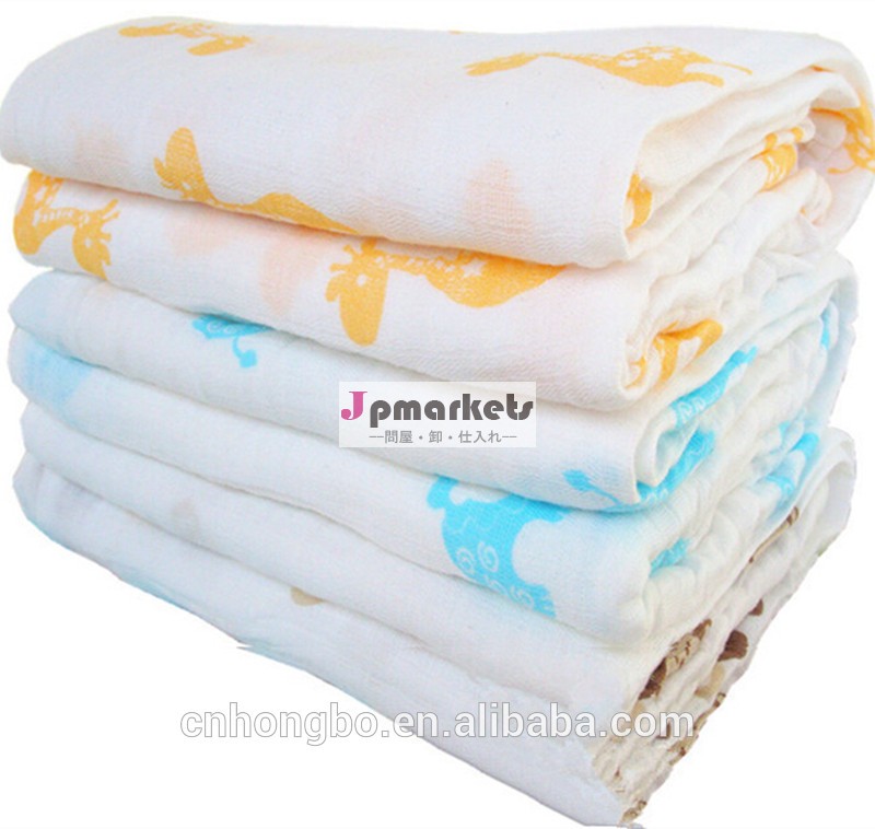 プレ- 洗浄し赤ちゃん柔らかい綿の毛布をおくるみタオルラップ120*120cm大きいサイズ問屋・仕入れ・卸・卸売り