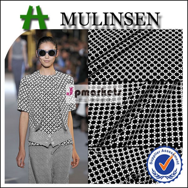 紹興mulinsen2015繊維新デザインのファブリックジャカードニットファブリック、 衣服のためのジャカードは、 編物問屋・仕入れ・卸・卸売り