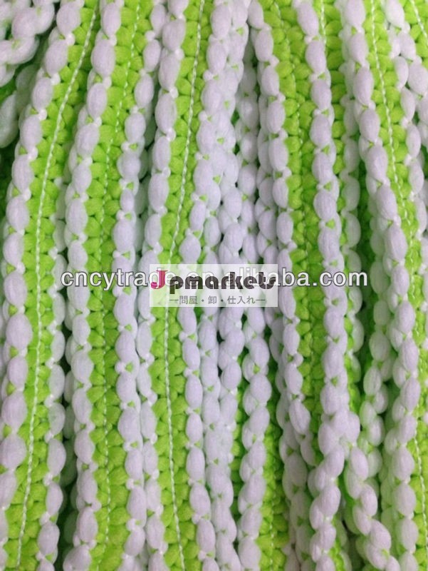 ポリエステル100％糸のマイクロファイバーモップ糸緑と白陶磁器製造から卸売問屋・仕入れ・卸・卸売り
