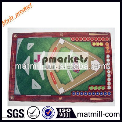 カスタム印刷設計カードゲームプレイマット、 アメリカの野球ゲームのマット、 ゴム製ゲームのマット問屋・仕入れ・卸・卸売り