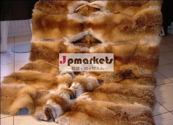 赤キツネの毛皮の毛布を受け入れるfb02カスタムメイドのサイズ問屋・仕入れ・卸・卸売り