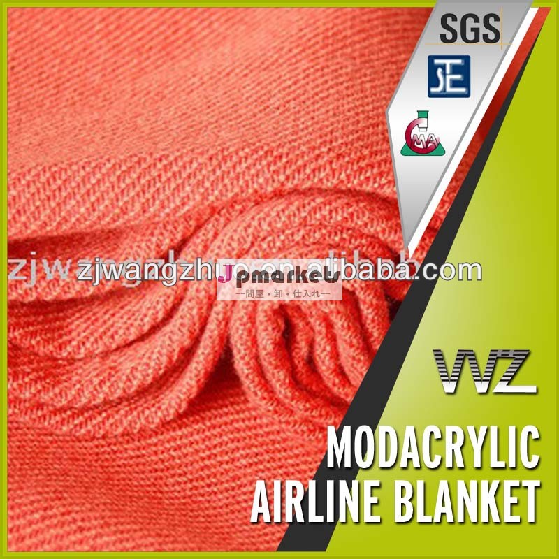 100％モダクリル難燃剤の航空会社の毛布中国販売のための車の毛布メーカーツイル織ピクニックブランケット問屋・仕入れ・卸・卸売り