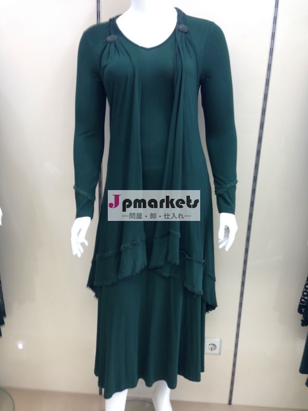 卸売新しいデザインのささやかなイスラム教の衣類イスラム教の衣類控えめなドレスアバーヤイスラム摩耗問屋・仕入れ・卸・卸売り