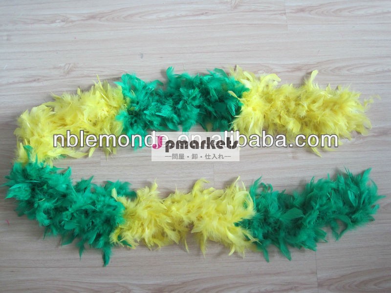 緑と黄色のパーティーの装飾羽毛製品問屋・仕入れ・卸・卸売り