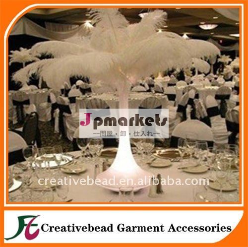 中国卸売人工ダチョウの羽結婚式の装飾のための白いダチョウの羽20-65cm問屋・仕入れ・卸・卸売り