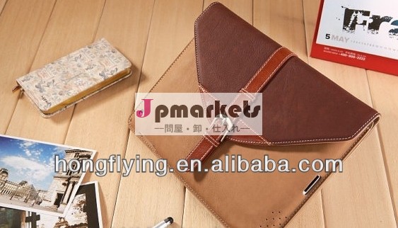 ロータリー2013保護レザーケース、 ベルトバックルミニi pad用問屋・仕入れ・卸・卸売り