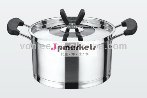 中国専門の2014年テフロン加工の調理器具セットステンレス鋼スープポットのセット問屋・仕入れ・卸・卸売り