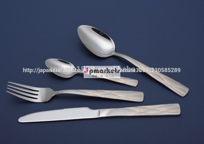 本物の金めっきされた食器set-24個問屋・仕入れ・卸・卸売り