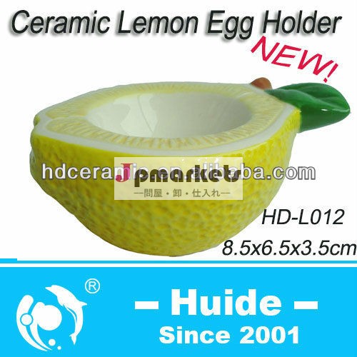 レモン形のミニセラミック卵ホルダー卵カップ問屋・仕入れ・卸・卸売り