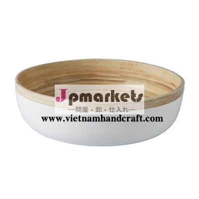 品質エコ- フレンドリーな伝統的に手終えベトナム漆竹工芸品・白で天然の竹の色問屋・仕入れ・卸・卸売り