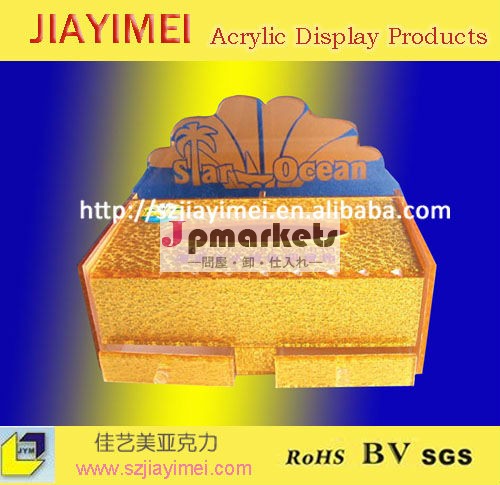High quality golden acrylic tissue box with one locker問屋・仕入れ・卸・卸売り