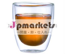 High borosilicate double wall glass tea cup /Glass coffee mug with LFGB問屋・仕入れ・卸・卸売り