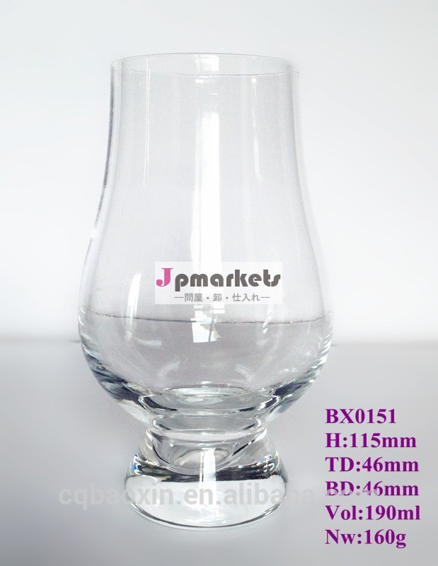工場卸売drinkwareワイングラスタイプ手作りglencairn190ml/6.5ozウィスキーグラス( ガラス工場はiso9001を渡したfda/eu/sgs)問屋・仕入れ・卸・卸売り