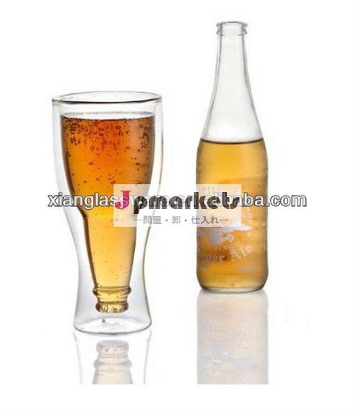 ビールグラスhopsideダウン/二重壁のビールグラス問屋・仕入れ・卸・卸売り