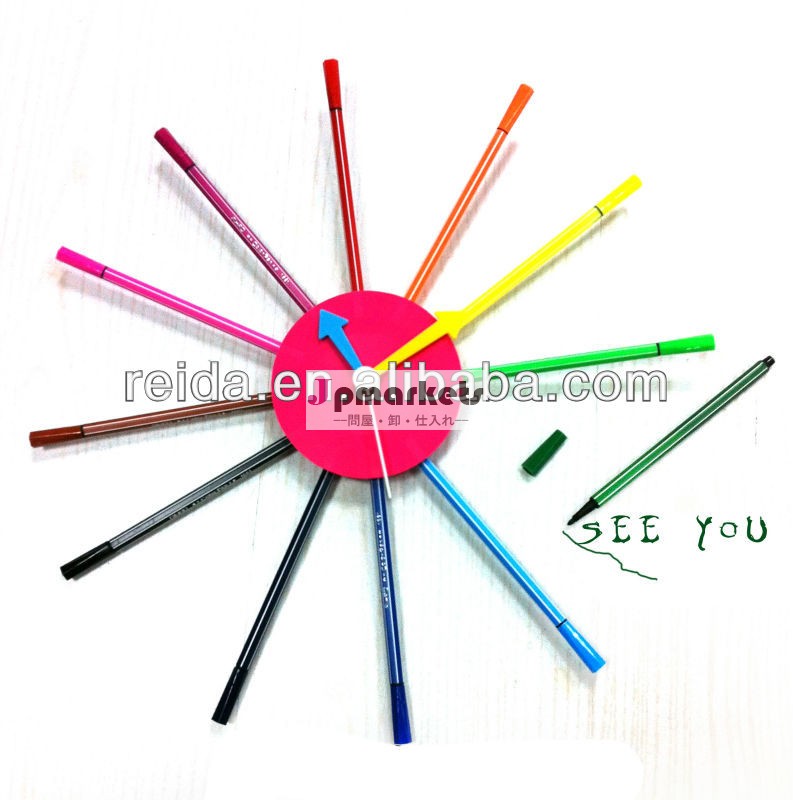 2013新製品DIYの多彩なsilicomの水晶柱時計 -- 12色のペンを使って問屋・仕入れ・卸・卸売り