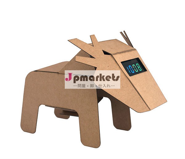 リサイクル段ボールdiyデジタルledクロック問屋・仕入れ・卸・卸売り