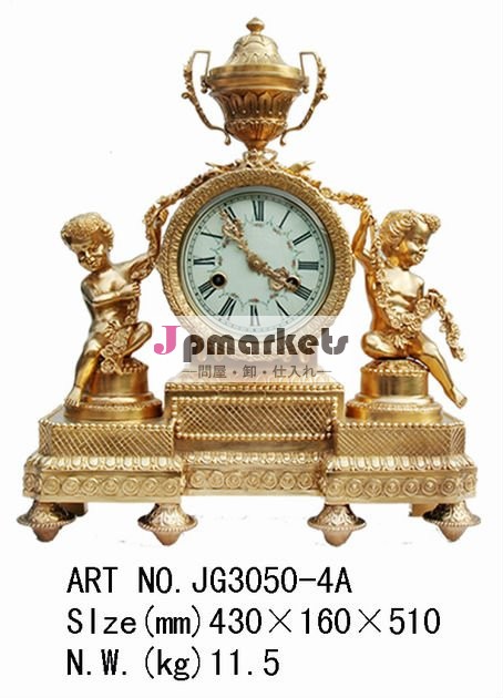 ヨーロッパ様式の真鍮の大理石の旧式な機械技術の時計問屋・仕入れ・卸・卸売り