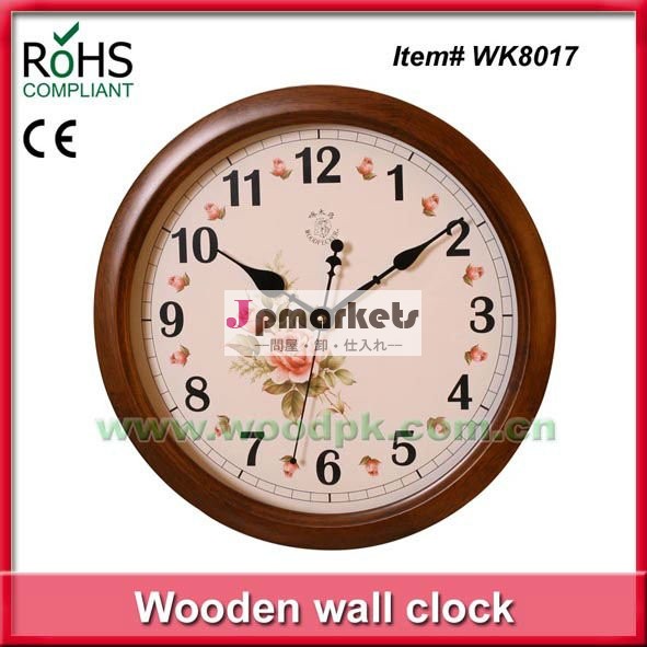 キツツキ34センチメートル木製の石英の壁時計問屋・仕入れ・卸・卸売り