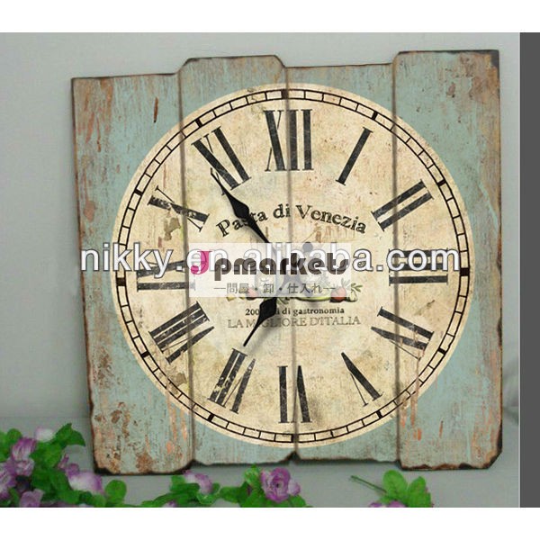 レトロ壁掛け時計、 手作り木製クロック、 装飾的な台所の壁の時計問屋・仕入れ・卸・卸売り
