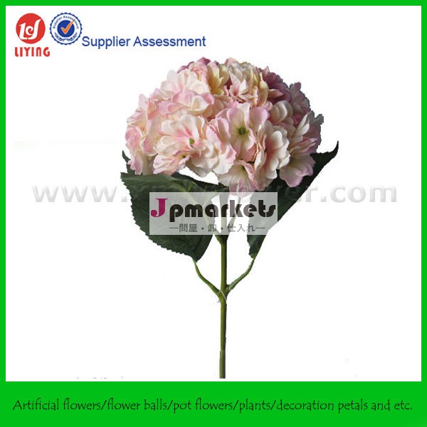 18" 人工絹のプラスチック花、 人工的なアジサイの花、 安い卸売造花問屋・仕入れ・卸・卸売り