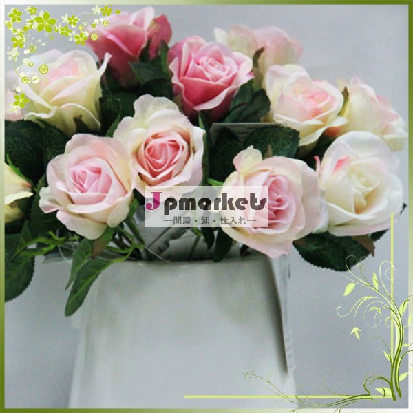 シングルローズ造花qh26-0054デコレーションや結婚式の装飾のための屋内問屋・仕入れ・卸・卸売り